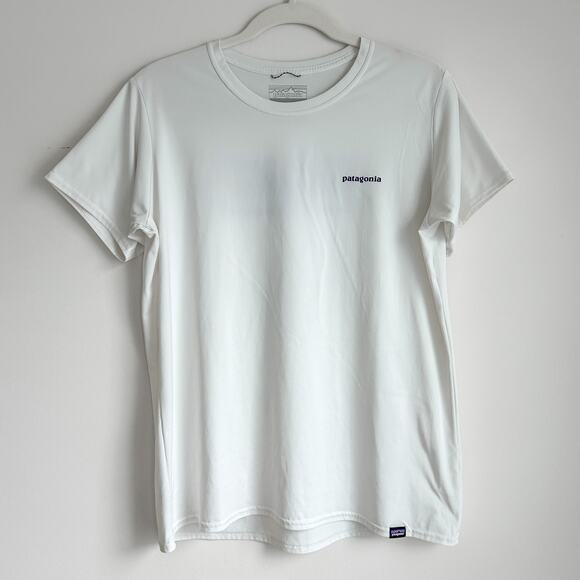 Patagonia Women's Capilene Cool Daily Graphic Shirt in Size Large White Wave $55 - Picture 1 of 4
